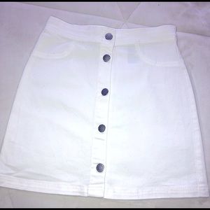 White Button Up Skirt